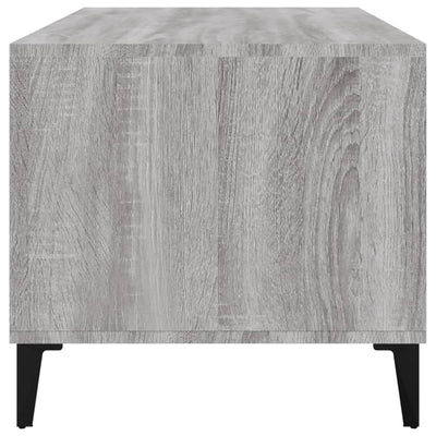 Sohvapöytä harmaa Sonoma 90x49x45 cm tekninen puu