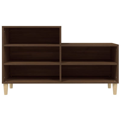 Kenkäkaappi ruskea tammi 102x36x60 cm tekninen puu