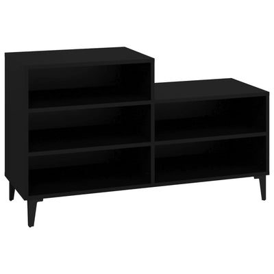 Kenkäkaappi musta 102x36x60 cm tekninen puu