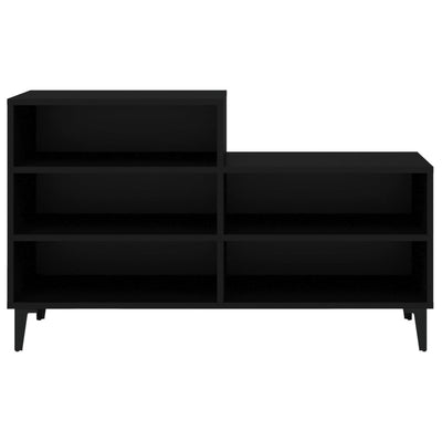 Kenkäkaappi musta 102x36x60 cm tekninen puu