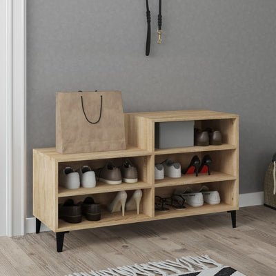 Kenkäkaappi Sonoma-tammi 102x36x60 cm tekninen puu