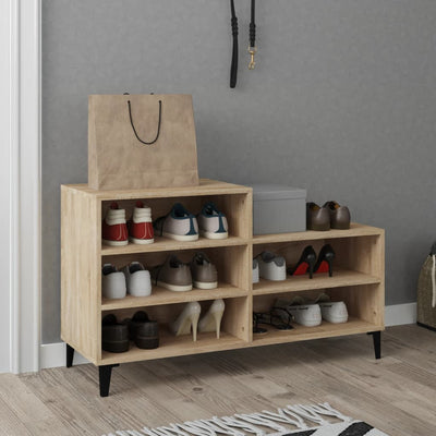 Kenkäkaappi Sonoma-tammi 102x36x60 cm tekninen puu