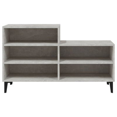 Kenkäkaappi betoninharmaa 102x36x60 cm tekninen puu