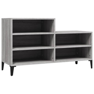 Kenkäkaappi harmaa Sonoma 102x36x60 cm tekninen puu