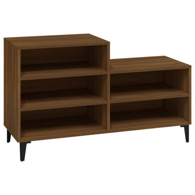 Kenkäkaappi ruskea tammi 102x36x60 cm tekninen puu