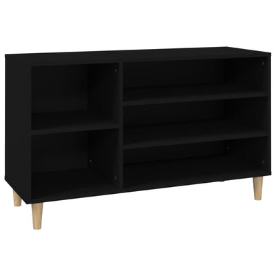 Kenkäkaappi musta 102x36x60 cm tekninen puu