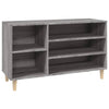 Kenkäkaappi harmaa Sonoma 102x36x60 cm tekninen puu