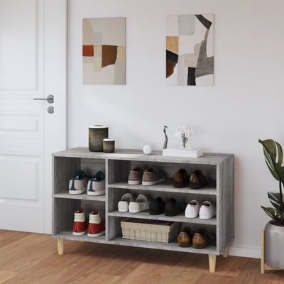 Kenkäkaappi harmaa Sonoma 102x36x60 cm tekninen puu