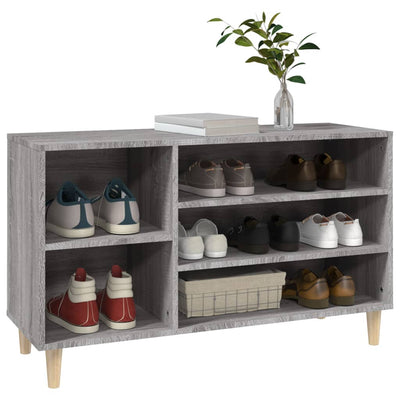 Kenkäkaappi harmaa Sonoma 102x36x60 cm tekninen puu
