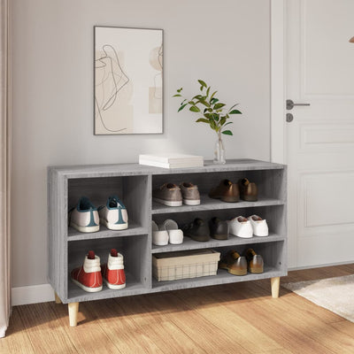 Kenkäkaappi harmaa Sonoma 102x36x60 cm tekninen puu