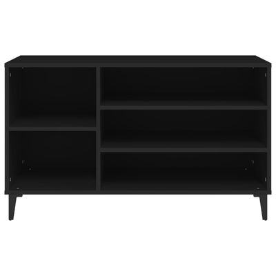 Kenkäkaappi musta 102x36x60 cm tekninen puu