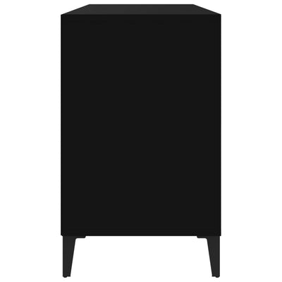 Kenkäkaappi musta 102x36x60 cm tekninen puu