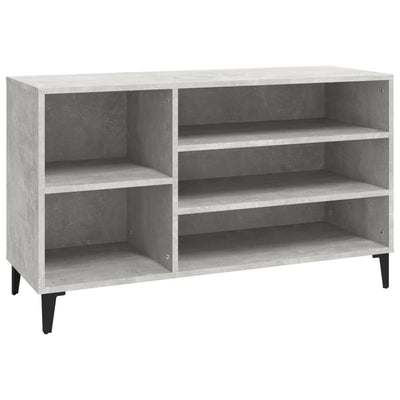 Kenkäkaappi betoninharmaa 102x36x60 cm tekninen puu