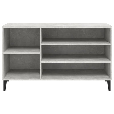 Kenkäkaappi betoninharmaa 102x36x60 cm tekninen puu