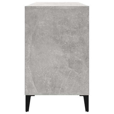 Kenkäkaappi betoninharmaa 102x36x60 cm tekninen puu