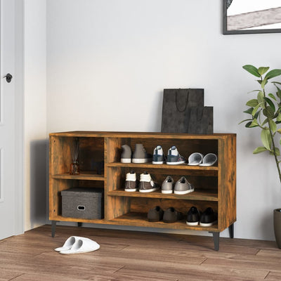 Kenkäkaappi savutammi 102x36x60 cm tekninen puu