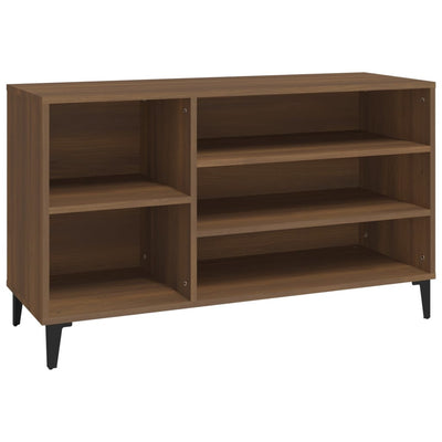 Kenkäkaappi ruskea tammi 102x36x60 cm tekninen puu