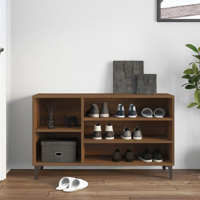 Kenkäkaappi ruskea tammi 102x36x60 cm tekninen puu