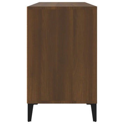 Kenkäkaappi ruskea tammi 102x36x60 cm tekninen puu