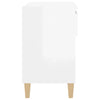 Valkoinen kenkäkaappi Agripina 70x36x60cm (korkeakiilto, puinen)
