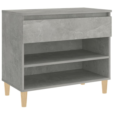 Kenkäkaappi betoninharmaa 70x36x60 cm tekninen puu