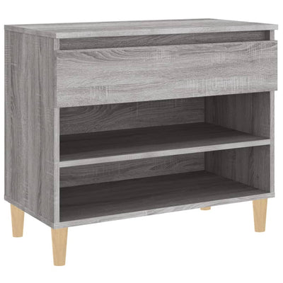 Kenkäkaappi harmaa Sonoma 70x36x60 cm tekninen puu