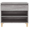 Kenkäkaappi harmaa Sonoma 70x36x60 cm tekninen puu