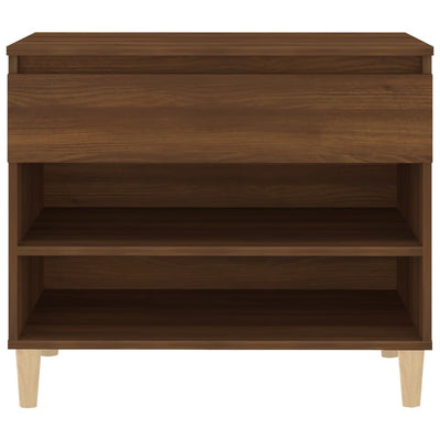 Kenkäkaappi ruskea tammi 70x36x60 cm tekninen puu