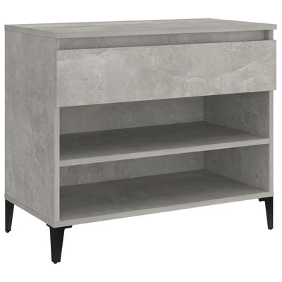 Kenkäkaappi betoninharmaa 70x36x60 cm tekninen puu