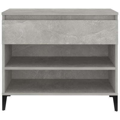 Kenkäkaappi betoninharmaa 70x36x60 cm tekninen puu