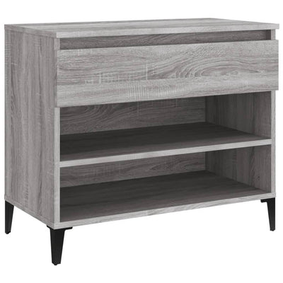 Kenkäkaappi harmaa Sonoma 70x36x60 cm tekninen puu