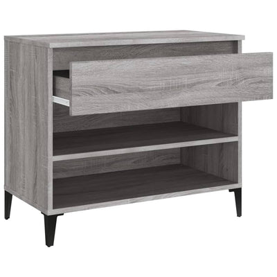 Kenkäkaappi harmaa Sonoma 70x36x60 cm tekninen puu
