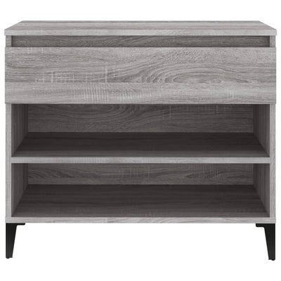 Kenkäkaappi harmaa Sonoma 70x36x60 cm tekninen puu