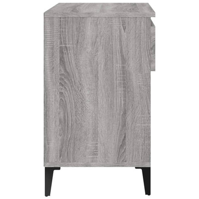 Kenkäkaappi harmaa Sonoma 70x36x60 cm tekninen puu