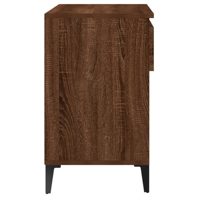 Kenkäkaappi ruskea tammi 70x36x60 cm tekninen puu