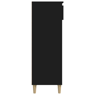 Kenkäkaappi musta 40x36x105 cm tekninen puu