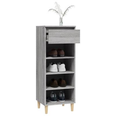 Kenkäkaappi harmaa Sonoma 40x36x105 cm tekninen puu