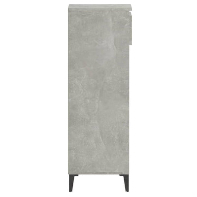 Kenkäteline betoninharmaa 40x36x105 cm tekninen puu