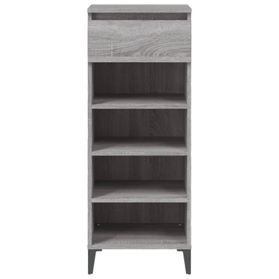 Kenkäteline harmaa Sonoma 40x36x105 cm tekninen puu