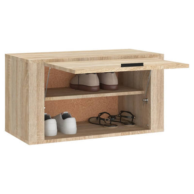 Seinäkenkäkaappi Sonoma-tammi 70x35x38 cm tekninen puu