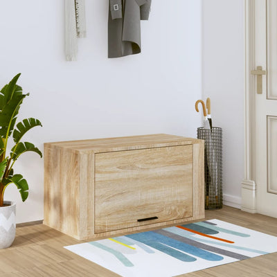Seinäkenkäkaappi Sonoma-tammi 70x35x38 cm tekninen puu