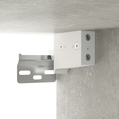 Seinäkenkäkaappi betoninharmaa 70x35x38 cm tekninen puu