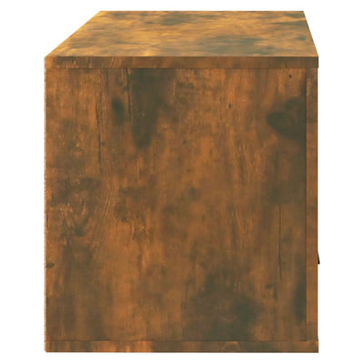 Seinäkenkäkaappi savutammi 70x35x38 cm täysi mänty