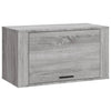 Seinäkenkäkaappi harmaa Sonoma 70x35x38 cm täysi mänty