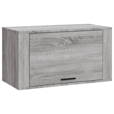 Seinäkenkäkaappi harmaa Sonoma 70x35x38 cm täysi mänty