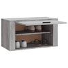 Seinäkenkäkaappi harmaa Sonoma 70x35x38 cm täysi mänty