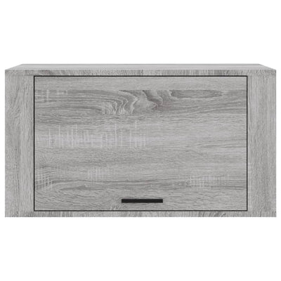 Seinäkenkäkaappi harmaa Sonoma 70x35x38 cm täysi mänty