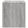 Seinäkenkäkaappi harmaa Sonoma 70x35x38 cm täysi mänty