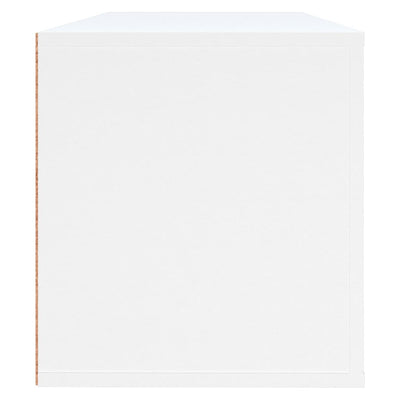 Seinäkenkäkaappi valkoinen 100x35x38 cm tekninen puu