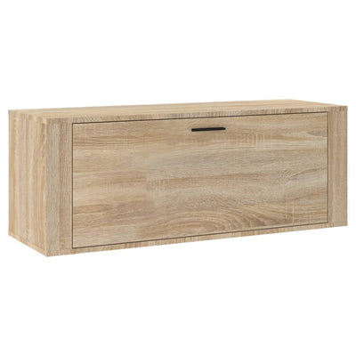 Seinäkenkäkaappi Sonoma-tammi 100x35x38 cm tekninen puu